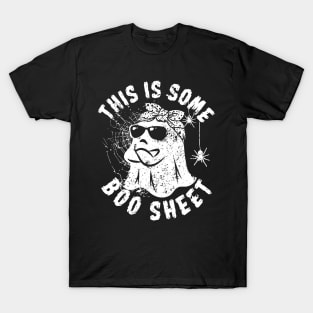 This Is Some Boo Sheet Ghost Vintage Halloween Costume T-Shirt